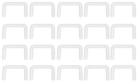 PiercingJak,20 anelli per setto nasale in bioflex trasparente, 14 G 16 G, in acrilico flessibile, colore: Calibro 16 (1.2 mm)., cod.