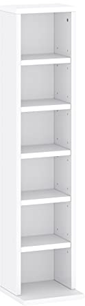 Target Home CD DVD Regal 102 CDs lub 36 DVDs/Blue Ray (Weiß, 20x21x91.8)