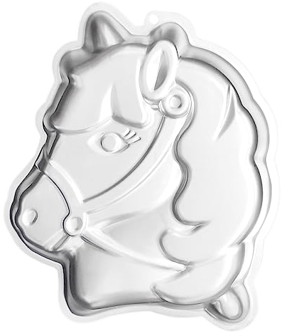 UptVin Pferd Kuchenform - Robuste 3D Backform Pferdekopf Kuchenform für Kindergeburtstage und Besondere Anlässe