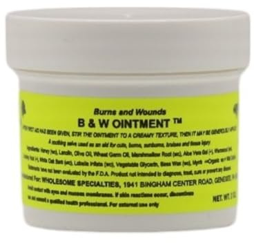 B & W Ointment (Burn & Wound) Amish Made Burn Salve 2oz. Burn Cream Burn Relief