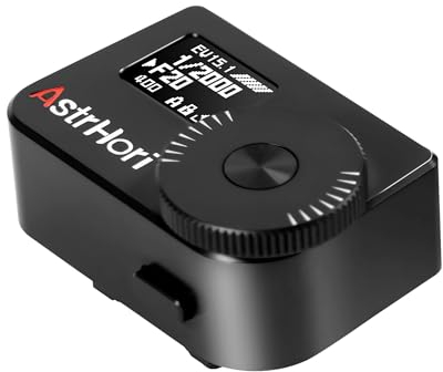 AstrHori Light Meter with OLED Display Compatible with Cold Shoe Mount to Adjust ISO, Aperture and Shutter Speed Photography, Fits Vintage Leicas and Similar Rangefinder Cameras（Bronze Plate