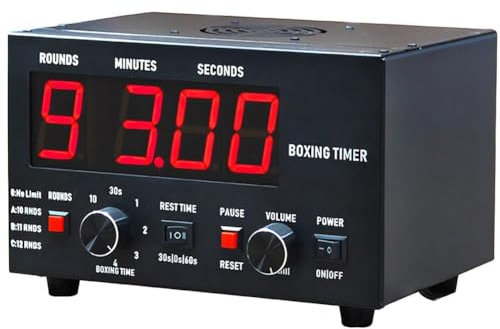 Minuterie d'intervalle de boxe professionnelle, minuterie d'intervalle de gymnastique avec écran LED, entraînement en salle de boxe, répétitions de cycle, temps d'entraînement, son réglable, Muay Thai