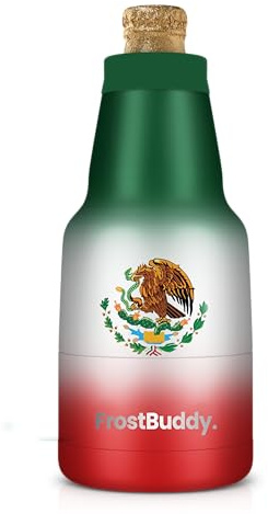 Frost Buddy Chubby Buddy - Mexican Beer Bottle Cooler - Stainless Steel Double Wall Vacuum Insulated compatible with Mexican Beers (Mexico)