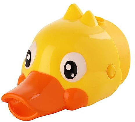 Kinder Wasserhahnverlängerung aus Abs und Tpe, Gelb | Kindgerechtes Kreatives Design, Form mit Wasserwirkung Am Mund, für Babys und Kinder