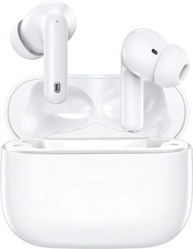 BOXSSROG Wireless Bluetooth Headphones with HiFi Immersive Bass, 35H Earbuds, 4 ENC Mic, IP7 Waterproof for iOS Android
