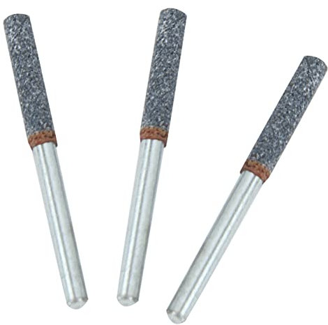 Afilador de Motosierra 3 Uds 4mm 5/32in Diamante Afilador de Motosierra Rebaba Piedra Herramienta de Afilado para Herramienta Giratoria
