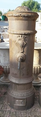 Fontana da Giardino in Ghisa, Decorazione Antica, Altezza 100 cm