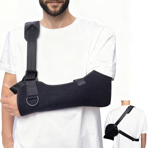 JTF Cabestrillo Brazo Izquierdo Derecho para Adulto,Adecuado para Fracturas de Muñeca, Luxaciones de Codo, Brazo y Hombro para Hombres y Mujeres (L,39-43CM)