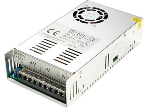 Fuente de alimentación conmutada de 600 W, 0-12 V, 13,5 V, 24 V, 36 V, 48 V, 60 V, 72, 85, 90, 100, 110, 150 200 V, voltaje ajustable industrial SMPS (200 VDC)