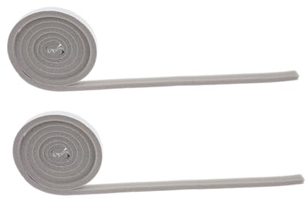 Gatuida Bande D'étanchéité en Mousse Autocollante pour Cadre de Porte Blanche, du Bruit et Protection les Poussières, 2 Rouleaux pour Portes en Verre et Bois