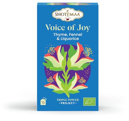 Tisane Infusion Voice of Joy Bio – Réglisse, Fenouil & Épices | Infusion Gourmande Sans Caféine | Confort Digestif & Vitalité | 16 sachets - Sun&Sia