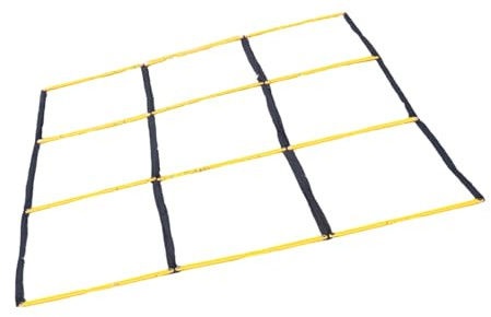 OAEPG Multifunctional Adjusted Speed Training Ladder for Athletes Coaches Kids Indoor Outdoor Fitness Equipment Enduring PP Nylon Webbing Agility Ladder