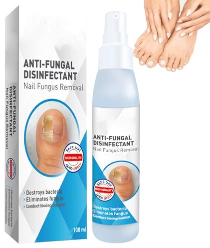 Spray Riparatore Antifungino per Unghie, Trattamento Disinfettante e Nutriente Contro Funghi e Batteri, Lozione Fortificante per Unghie Gialle e Fragili,Cura Rapida per Onicomicosi - 100ml (1 Pezzo)
