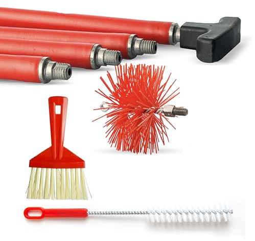 BARETTO Kit Pulizia Camino e Canna Fumaria Ø 200 mm NYLON | 10 Metri
