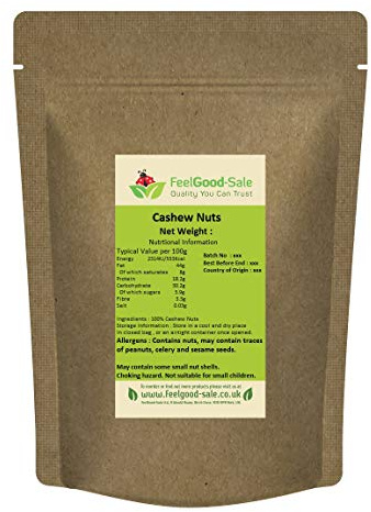 1kg Premium Cashew Nuts Whole, Raw, 100% Natural