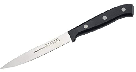Magefesa Filo - Coltello Universale 14 cm, Acciaio Inossidabile, Resistente, Stabile, Manici Moderni Colore Nero, Massima Precisione, Pulizia Facile