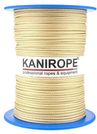 Kanirope® Aramidseil ARABRAID 0,9mm 100m Gelb 6-fach geflochten