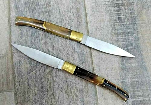 1x Knife Coltello Sardo 24CM Lama 11cm Sardegna Pattada Manico in Corno di Lucido