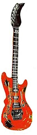 qdwq-US Pohly - Guitarra hinchable (100 cm), color rojo