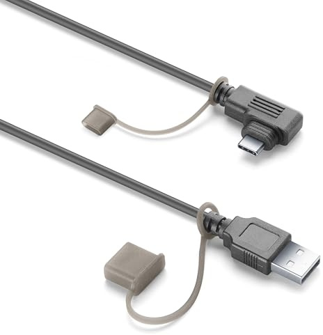 INTERPHONE INTERPHORIDESYUSB Accessoire de rechange pour RIDESYNC – Câble spécifique USB-A/USB-C pour la connexion d'alimentation, également pour la mise en place sur d'autres motos