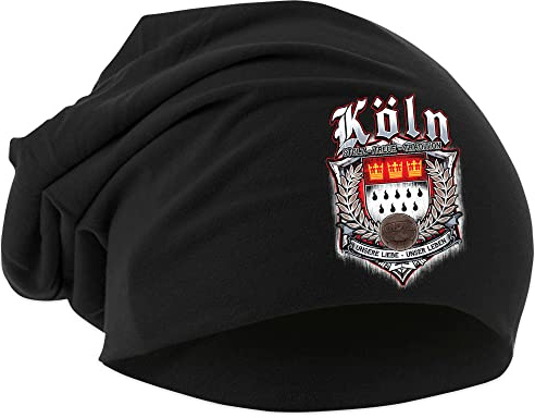 UGLYSHIRT Für Immer Köln Mütze | Strickmütze - Köln Beanie - Köln Hut - Logo - Hat - Stadt - City