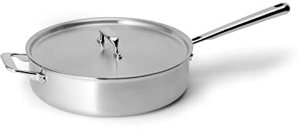 Misen 3 QT Stainless Steel Sauté Pan with Lid - Deep Frying Pan
