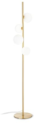 Ideal Lux PERLAGE 4-flammige mehrarmige Stehlampe Messing, eingebauter Schalter, nicht dimmbar