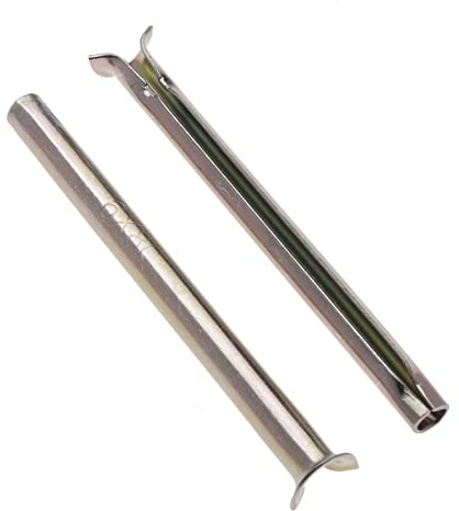 8mm x 130mm Nagelhülse, Express-Nagel, Einschlag Befestigungen, Nagel befestigen aus Federstahl, Schnellanker mit Hammersatz für Mauerwerk, Holzrahmen und Latten an Blockwerk, Ziegel, Beton (10 St)