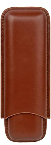 VOIV Custodia per sigari in pelle 2 tubo porta sigari Mini Humidor Travel Box portatile sigaro accessorio