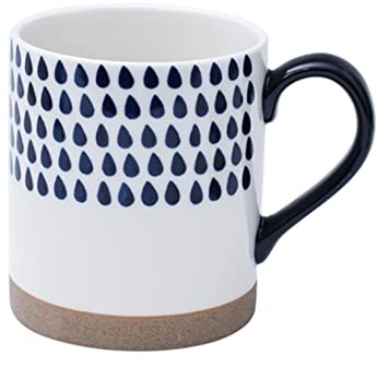 ZALTAS Japanese Porcelain Coffee Mugs Blue White,15.2 Oz Ceramic Coffee Cups with Handles for Tea,Hot or Cold Drinks,Cappucino,Hot Chocolate,Milk,Gift,Hand-Painted Patterns A-500ml