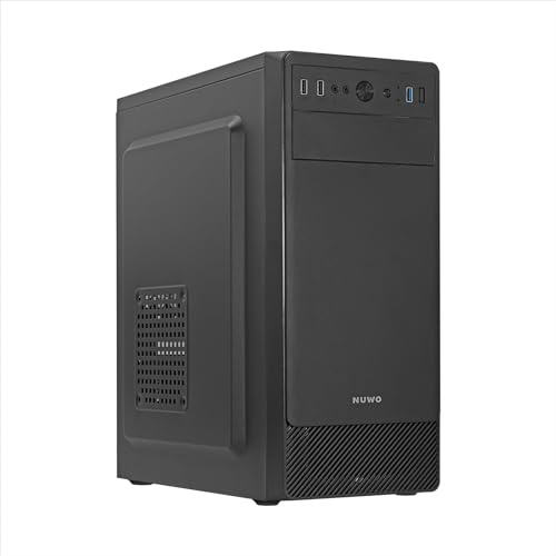 Nuwo Irys Y901 Boîtier Noir ATX pour PC de Bureau 0,40 mm SPCC, façade ABS, USB 3.0 (AxPxL: 415x372x175 mm)