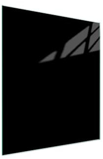 DarHaus Plaque de recouvrement, 45 x 52 cm, en verre, pour cuisinières électrique, à induction ; convient comme décoration, protection anti-éclaboussures ou planche à découper, Noire