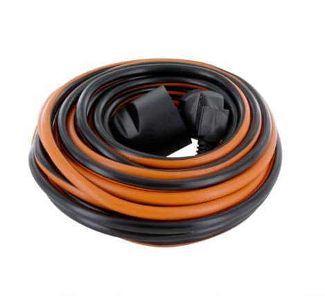 Chacon - Prolongateur H05VVF 3x1.5mm² 10 ou 20m - Bleu ou Orange (Orange, 20m)