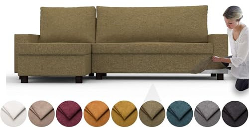 comfortly Bezug für Vilasund Schlafsofa mit austauschbarer Chaiselongue, Ersatz-Schonbezug, strapazierfähig, 8-teilig, weicher, strapazierfähiger, waschbarer Stoff, leicht zu reinigen und zu ersetzen,