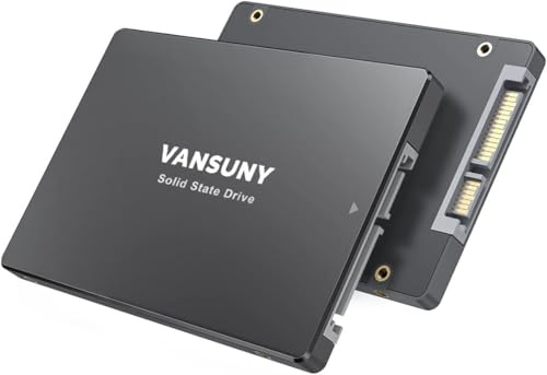 Vansuny Disco rigido interno a stato solido SATA III da 2 TB, disco rigido interno da 2,5 pollici, flash NAND 3D avanzato fino a 500 MB/s SSD per PC portatile desktop