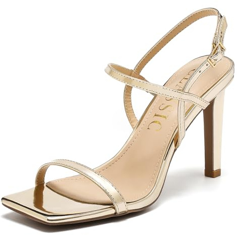 Sandalen Damen mit Absatz Elegante Ankle Strap Riemchensandalen High Heels Absatzschuhe Peep Toe Pumps