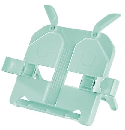 Support pour Livres, Porte-Livres de Bureau avec Pince Réglable, Support Pliable et Réglable avec Pince Organisateur, Protège Yeux, Gain de Place pour Voyage, Salle de Classe, Bureau, Cuisine, Bibliot
