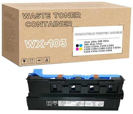 RSENSO WX-103 A4NNWY1 Resttonerbehälter 1Pack | Kompatibel Für Konica Minolta Bizhub 224e 284e 284e 308e 364e C224 C224e C258 C284 C308 C364 C368 C454 C454 C458 C554 Drucker