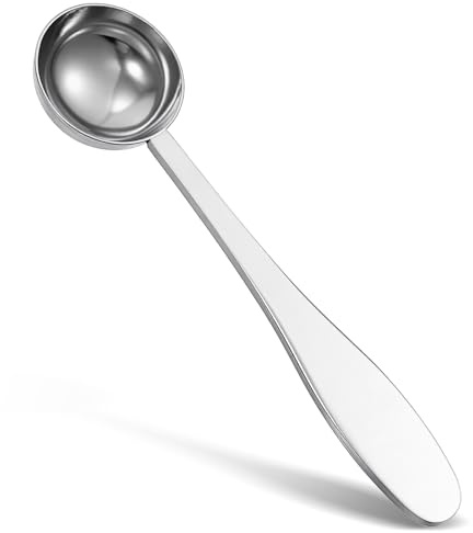 Matwsec Teaspoon Measuring Spoon 5ml Stainless Steel Teaspoon Measure Scoop | Metal Measuring Spoons, 5 Inch Long Handle Individual Coffee & Tea Spoon, for Precise Cooking Baking Spices, Silver