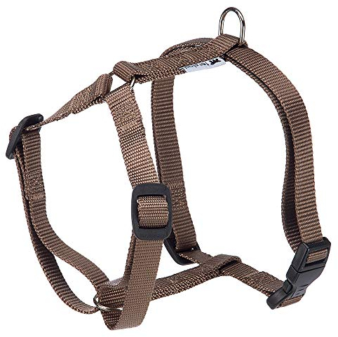 Ferplast Dog Harness Medium CHAMPION M, Dog Harness Adjustable in 3 Points, Easy to Wear, Chest 44-72 cm. Brown