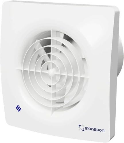 CEW COLCHESTER ELECTRICAL WHOLESALE LTD 4 100mm Silent Quiet Low Noise Zone 1 IP45 Bathroom Extractor Timer Fan ***FREE £20 AMAZON VOUCHER INCLUDED***