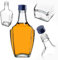 KADAX Bouteilles en verre de 250 ml avec bouchon à vis, 1 pièce, bouteilles vides à remplir, bouteilles de liqueur, petites bouteilles d'alcool, bouteilles de jus (bleu)