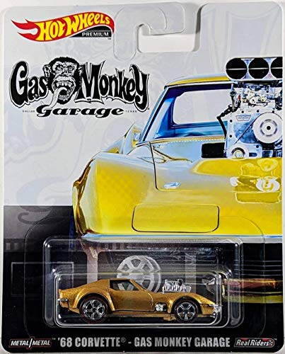 Hot Wheels Premium ´68 Chevrolet Corvette Gas Monkey Garage Real Riders 1:64