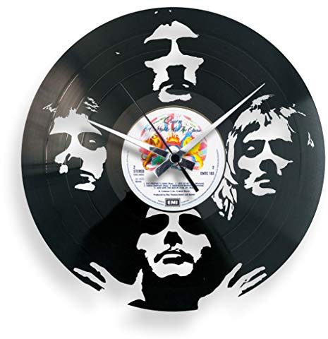 Disc'O'Clock - Reloj de pared de vinilo LP 33 RPM silencioso Bohemian Rhapsody, idea regalo temática Queen