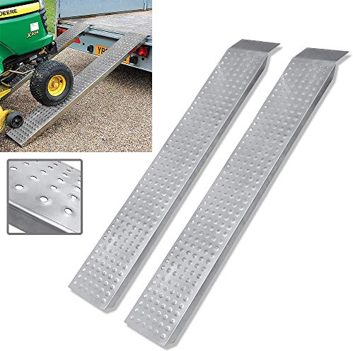 Uisebrt - Rampa de entrada de acero galvanizado para cargar motocicletas, remolques, caravanas, coches