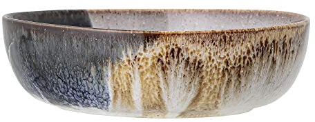 Bloomingville Jules Serving Bowl Natural Grey Brown Blue Ceramic