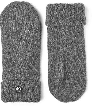 Hestra Bonnie Knit Fäustlinge Strickhandschuhe Fausthandschuhe Damen - mit Futter Winter Herbst-Winter - 9 HS grau