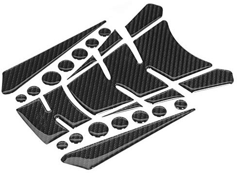 5D Real Carbon Fiber Motorcycle Decal Tank Protector Tank Pad for GW250 Car Sticker Motorbike Covers Ornamental Mouldings Adhesive 5D Sticker Protector for Motorcycle