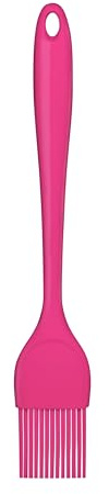 Premier Housewares Peony Silicone Pastry Brush, Heat Resistant Basting Brush, Non-Stick Cooking & Oil Brush for Baking, BBQ and Kitchen Use 34cm