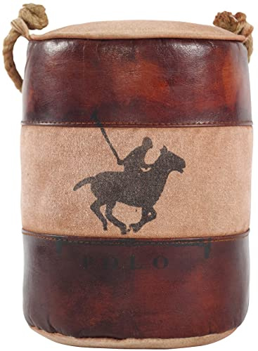 Kobolo Türstopper POLO mit Griff aus Canvas und Leder ca 26x18 cm